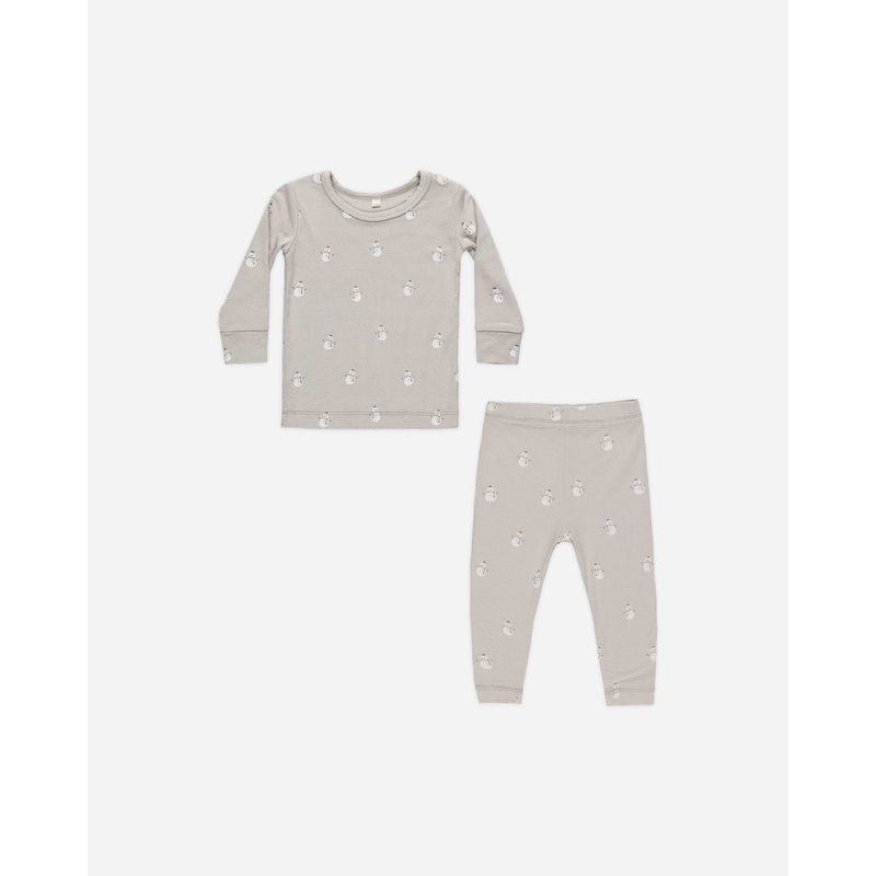 Bamboo Pajama Set || Snowmen|Color|0-3M|3-6M|6-12M|12-18M|18-24M|2-3Y|4-5Y
