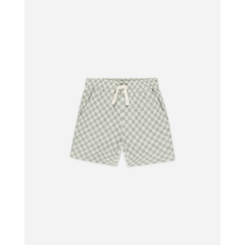 Bermuda Short || Sage Check|6-12M|12-18M|18-24M|2-3Y|4-5Y|6-7Y|8-9Y
