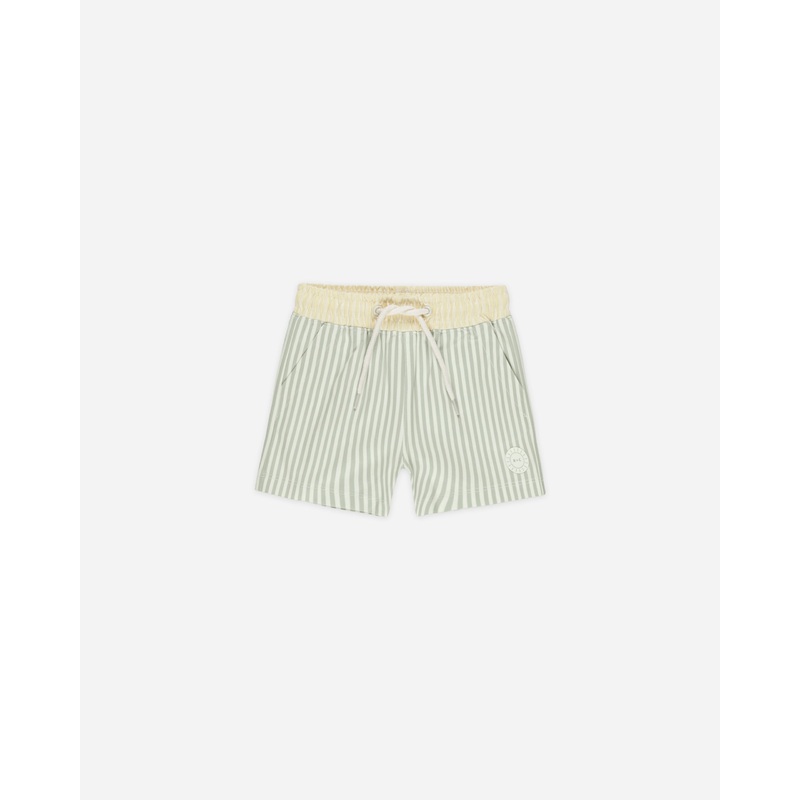 Boardshort || Sage Stripe|3-6M|6-12M|12-18M|18-24M|2-3Y|4-5Y|6-7Y|8-9Y