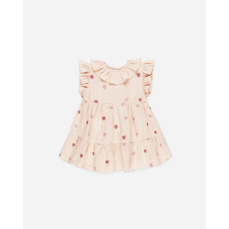 Charlotte Dress || Heart Embroidery
