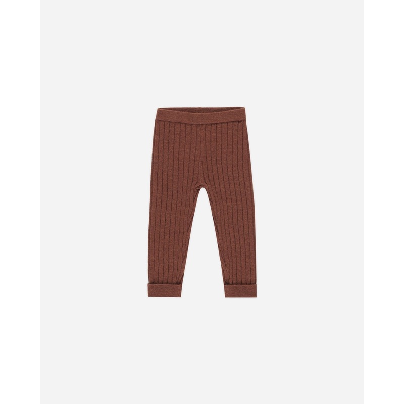 Cuffed Legging || Brick|Color|3-6M|6-12M|12-18M|18-24M|2-3Y|4-5Y|6-7Y|8-9Y|10-12Y