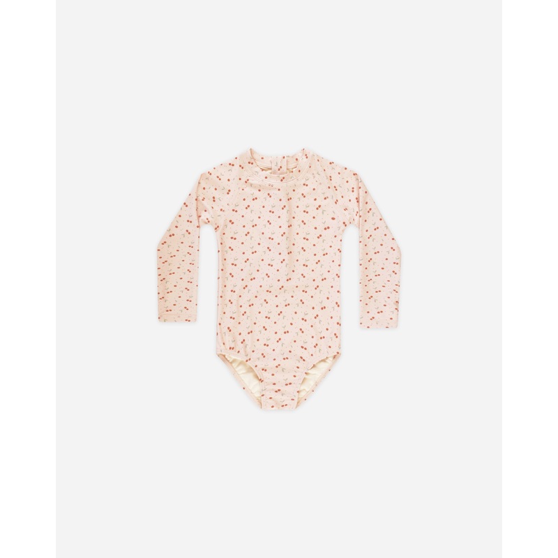 Delphine Rashguard One-Piece || Cherries