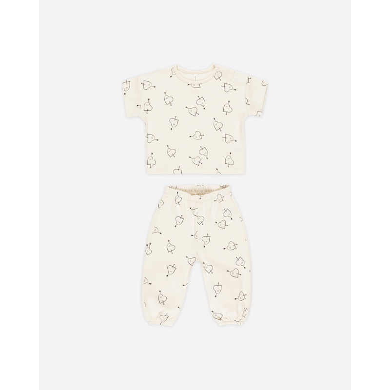 Jersey Tee + Pant Set || Cupid