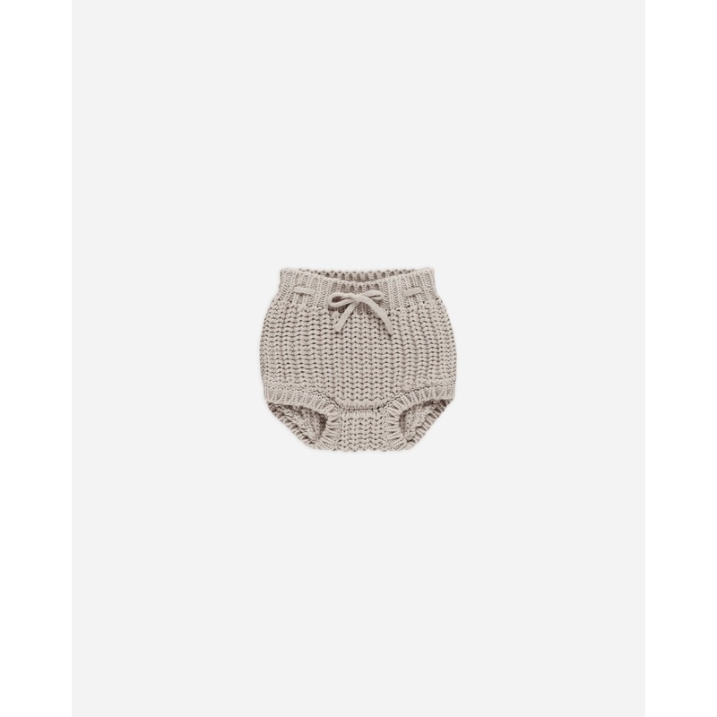 Knit Tie Bloomer || Fog|Color|0-3M|3-6M|6-12M|12-18M|18-24M|2-3Y