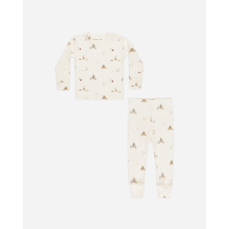Organic Long Sleeve Pajama Set || Presents