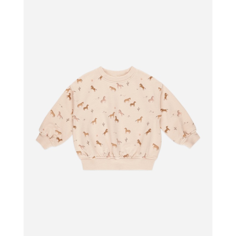 Relaxed Sweatshirt || Horses*|Color|3-6M|6-12M|12-18M|18-24M|2-3Y|4-5Y|6-7Y|8-9Y|10-12Y
