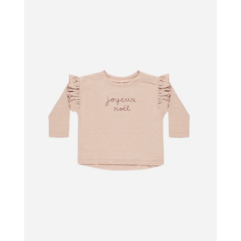 Ruffle Long Sleeve Tee || Joyeux Noel