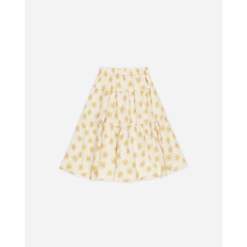Tiered Midi Skirt || Daisies|2-3Y|4-5Y|6-7Y|8-9Y