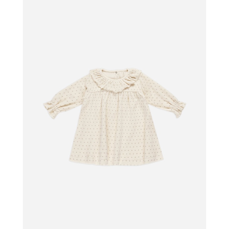 Velour Baby Dress || Polka Dot*
