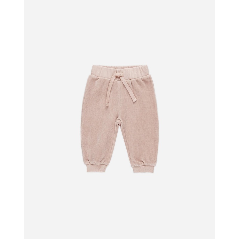 Velour Relaxed Sweatpant || Blush