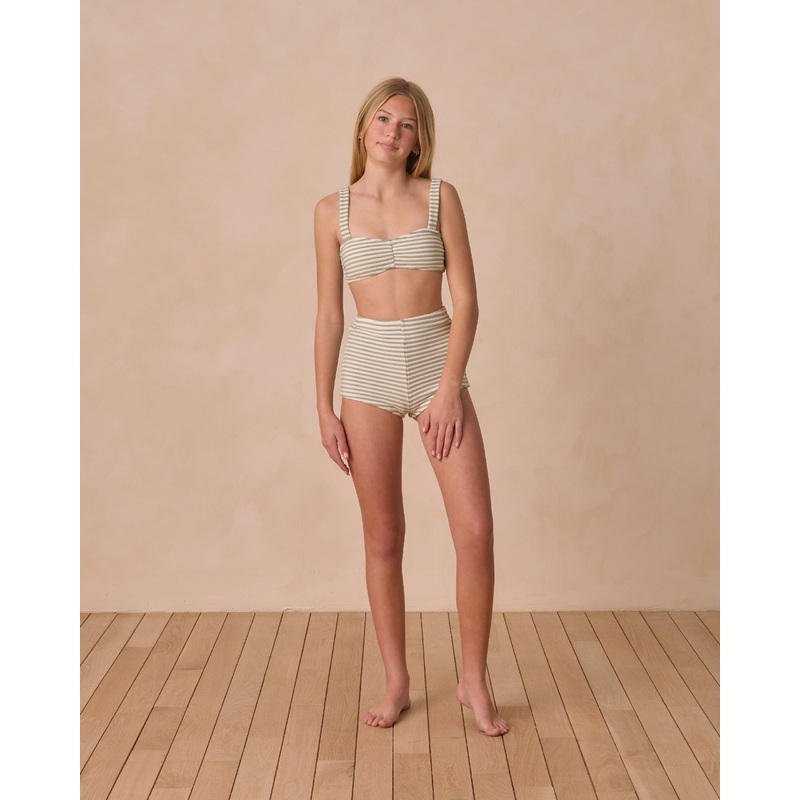 Alaya Bikini Set || Sage Stripe