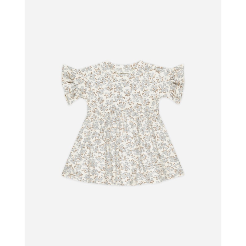 Babydoll Dress || Blue Ditsy|3-6M|6-12M|12-18M|18-24M|2-3Y|4-5Y|6-7Y|8-9Y