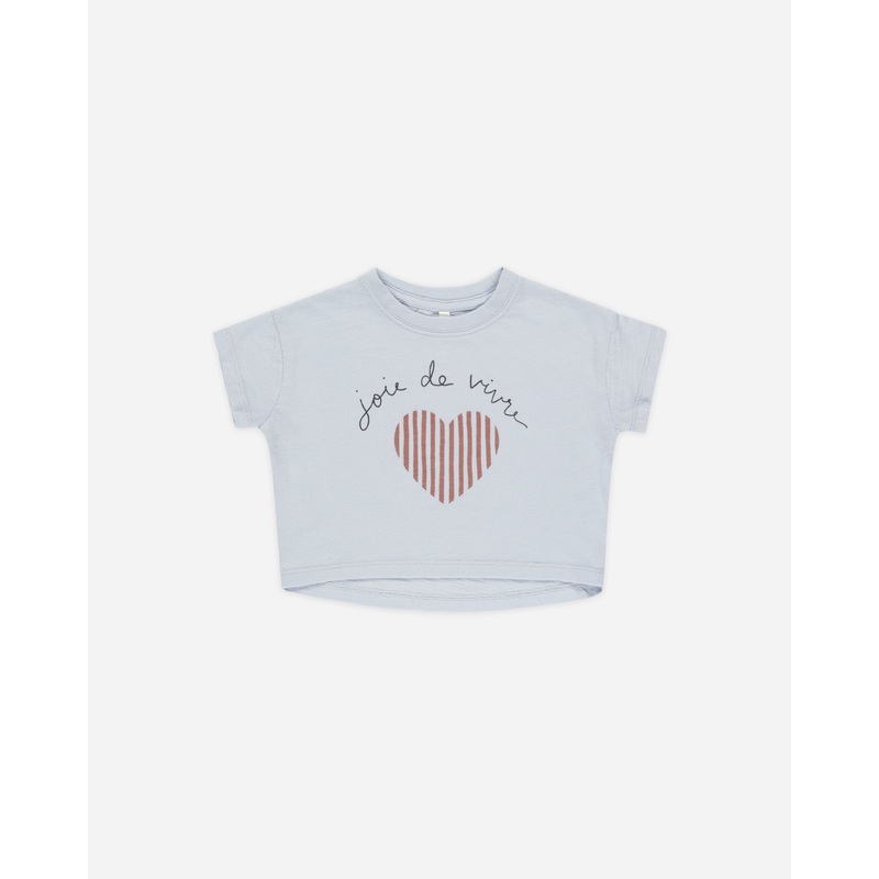Boxy Tee || Joie de Vivre|3-6M|6-12M|12-18M|18-24M|2-3Y|4-5Y|6-7Y|8-9Y