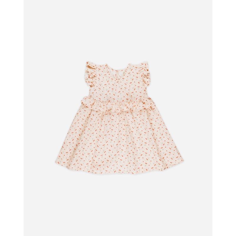 Brielle Dress || Cherries|6-12M|12-18M|18-24M|2-3Y|4-5Y|6-7Y|8-9Y