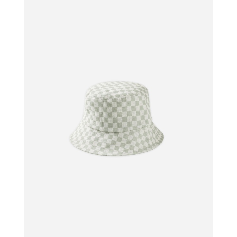 Bucket Hat || Sage Check|S/M|M/L