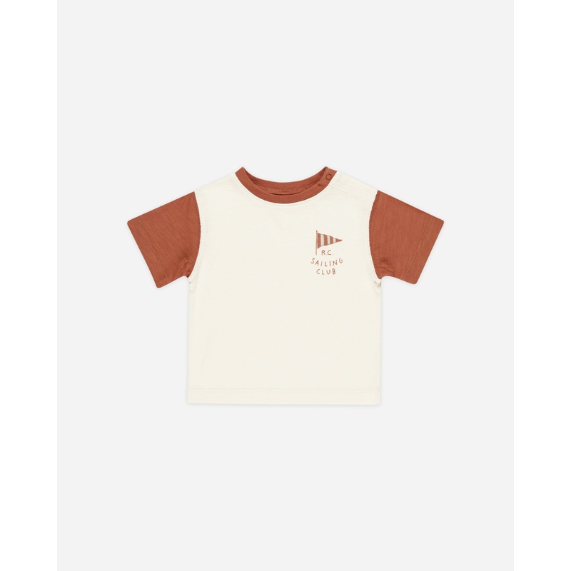 Contrast Short Sleeve Tee || Sailing Club