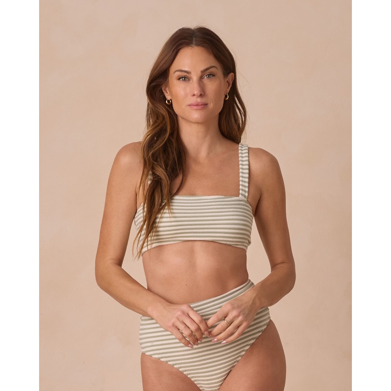 Lany Bikini Top | Sage Stripe|XS|S|M|L|XL