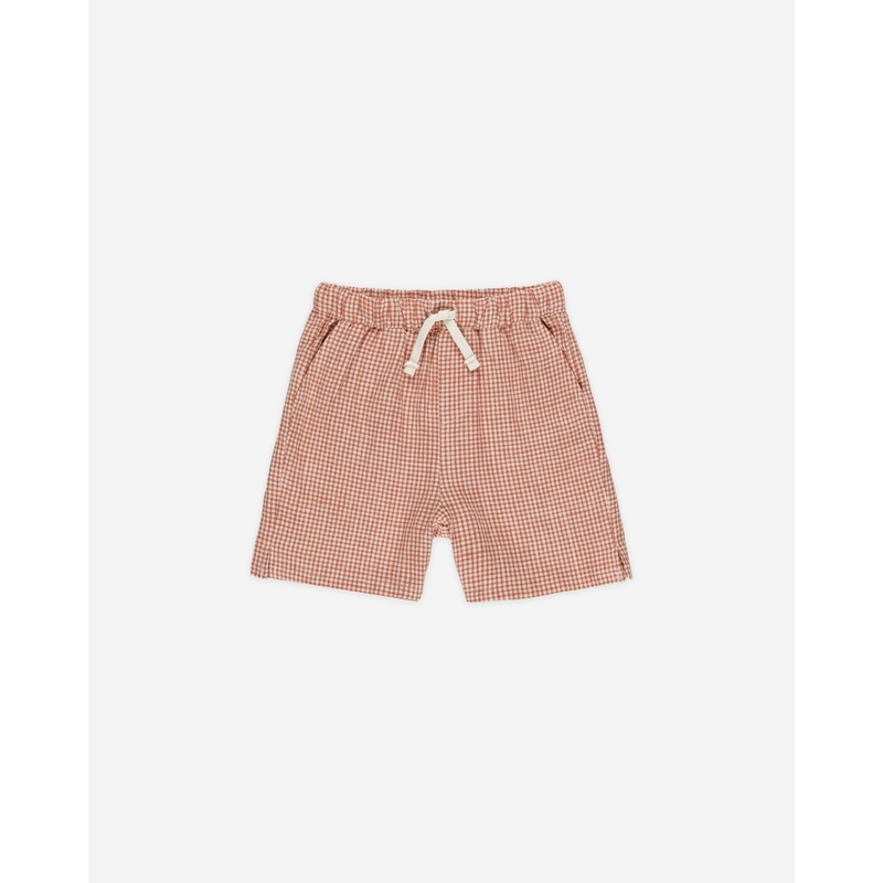 Perry Short || Poppy Gingham|3-6M|6-12M|12-18M|18-24M|2-3Y|4-5Y|6-7Y|8-9Y