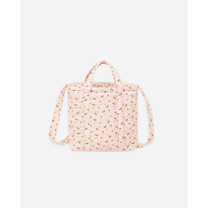 Quilted Tote Bag || Cherries|OS