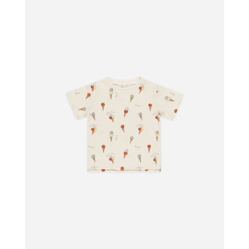 Raw Edge Tee || Gelato|3-6M|6-12M|12-18M|18-24M|2-3Y|4-5Y|6-7Y|8-9Y