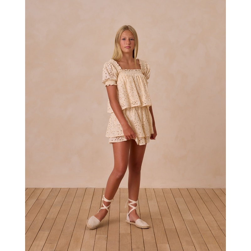 Rose Mini Skirt || Natural**|10Y|12Y|14Y|16Y