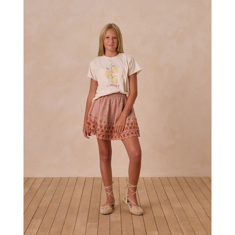 Rose Mini Skirt || Poppy Gingham