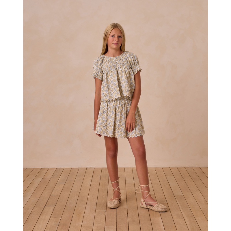 Smocked V Mini Skirt || Bloom|10Y|12Y|14Y|16Y