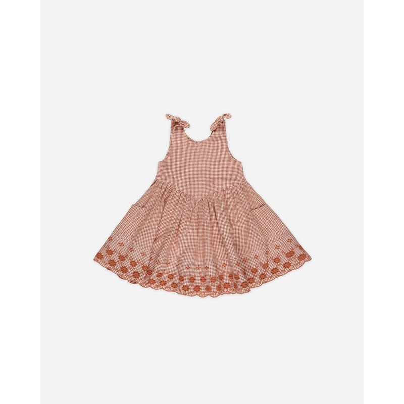 Summer Dress || Poppy Gingham|6-12M|12-18M|18-24M|2-3Y|4-5Y|6-7Y|8-9Y