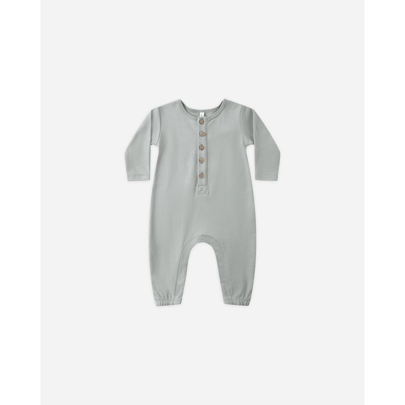 Long Sleeve Jumpsuit || Steel Blue