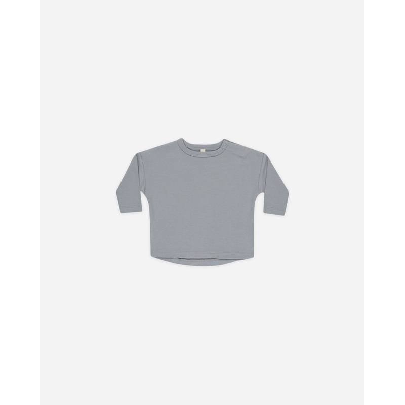 -Long Sleeve Tee || Blue-|Color|0-3M|3-6M|6-12M|12-18M|18-24M|2-3Y|4-5Y