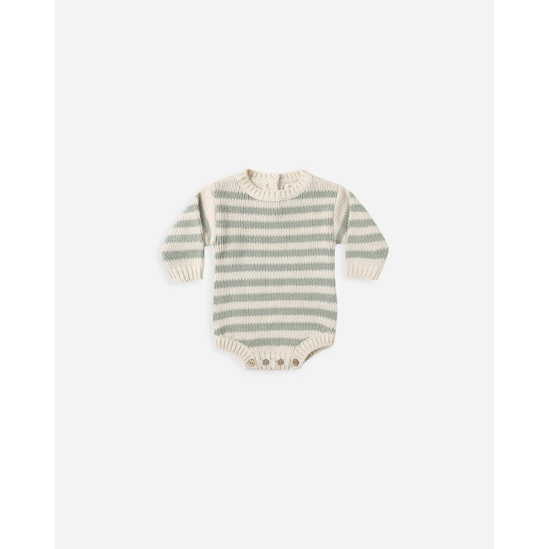 Rex Romper || Fern Stripe|0-3M|3-6M|6-12M|12-18M|18-24M|2-3Y