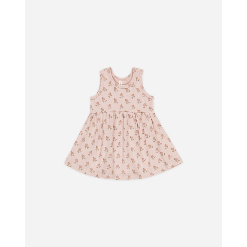 -Ribbed Tank Dress || Roses-|Color|0-3M|3-6M|6-12M|12-18M|18-24M|2-3Y|4-5Y