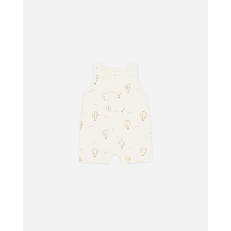 -Sleeveless One-Piece || Hot Air Balloons-