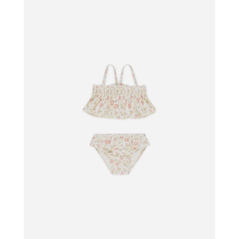 -Smocked Ruffle Bikini || Bloom-