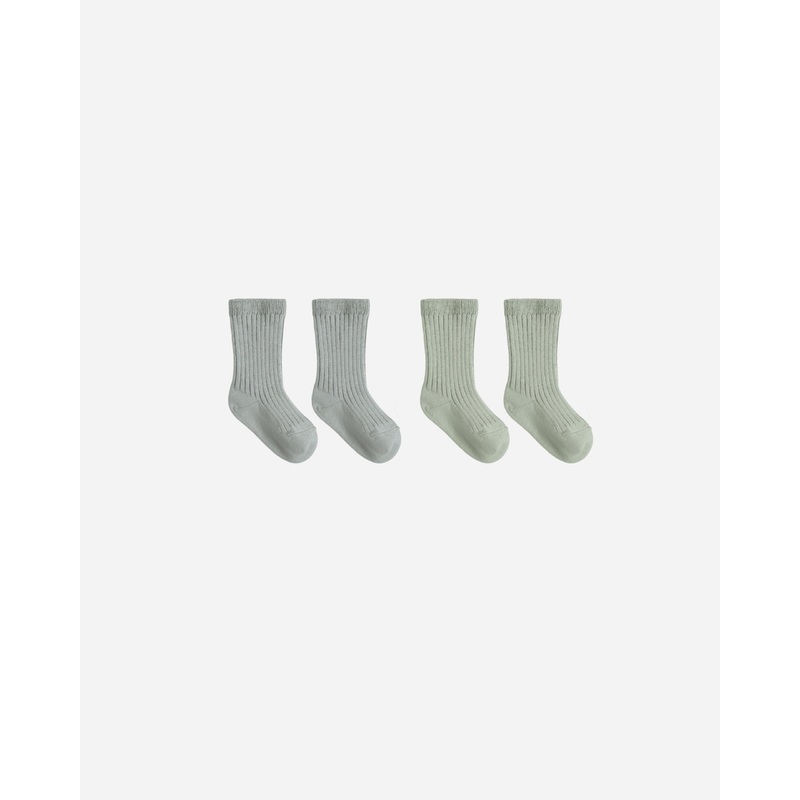 Socks Set || Fern, Steel Blue|0-6M|6-12M|12-24M|3-5Y