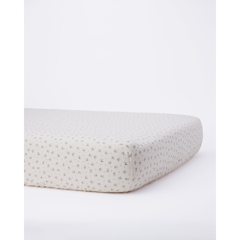 Woven Crib Sheet || Bluebell|OS