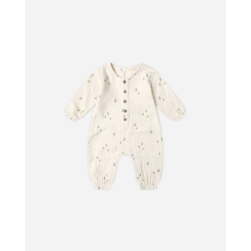 Woven Jumpsuit || Trees|0-3M|3-6M|6-12M|12-18M|18-24M|2-3Y