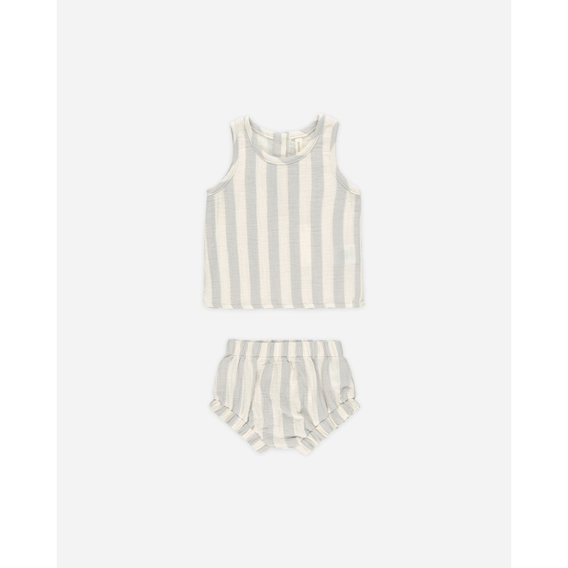 Woven Tank + Short Set || Sky Stripe