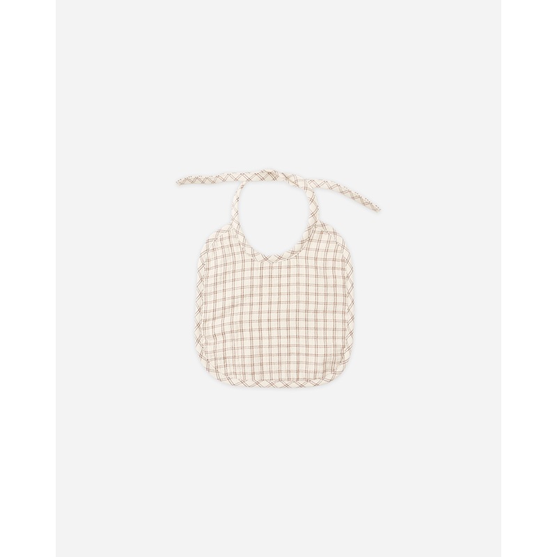 Woven Tie Bib || Cedar Check|OS