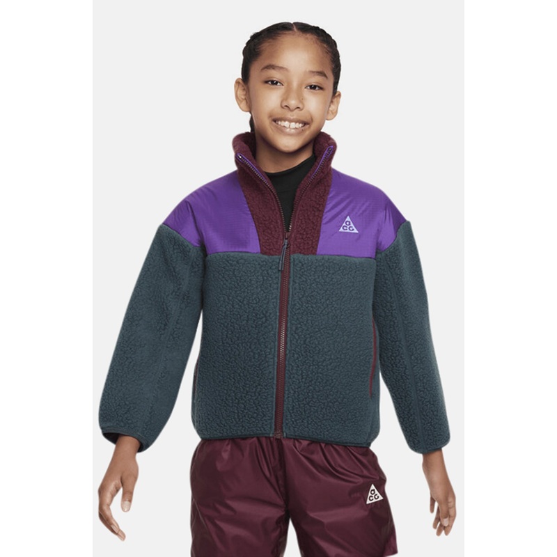 ACG Big Kids’ Loose Full-Zip Jacket Green