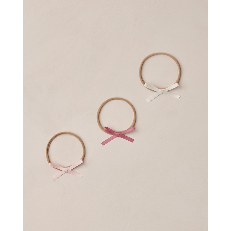 Baby Bow Headbands | Ivory, Rose, Raspberry