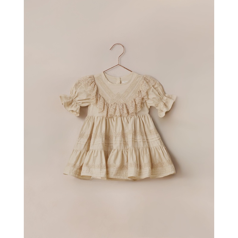 Genevieve Dress | Ecru|3M|6M|12M|18M|2Y|4Y|6Y|8Y|10Y