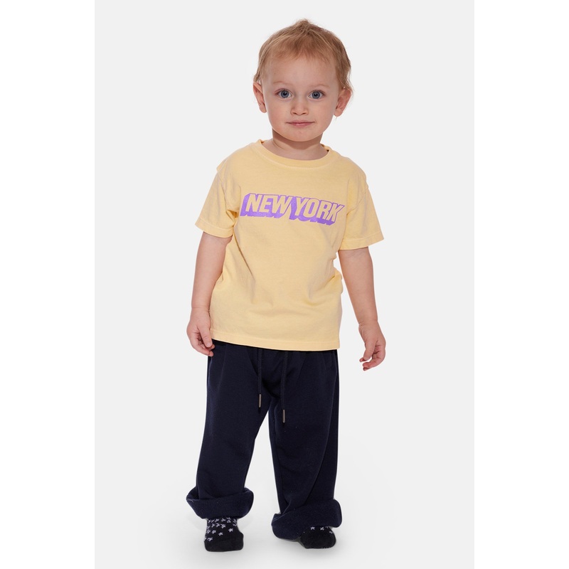 Kids New York Tee Butter/Purple