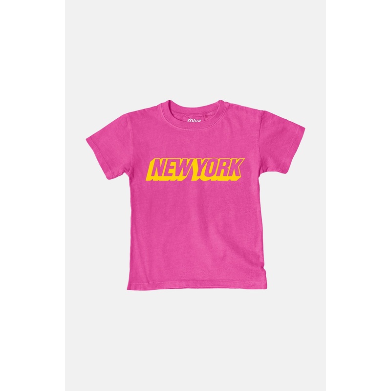 Kids New York Tee Confetti/Yellow