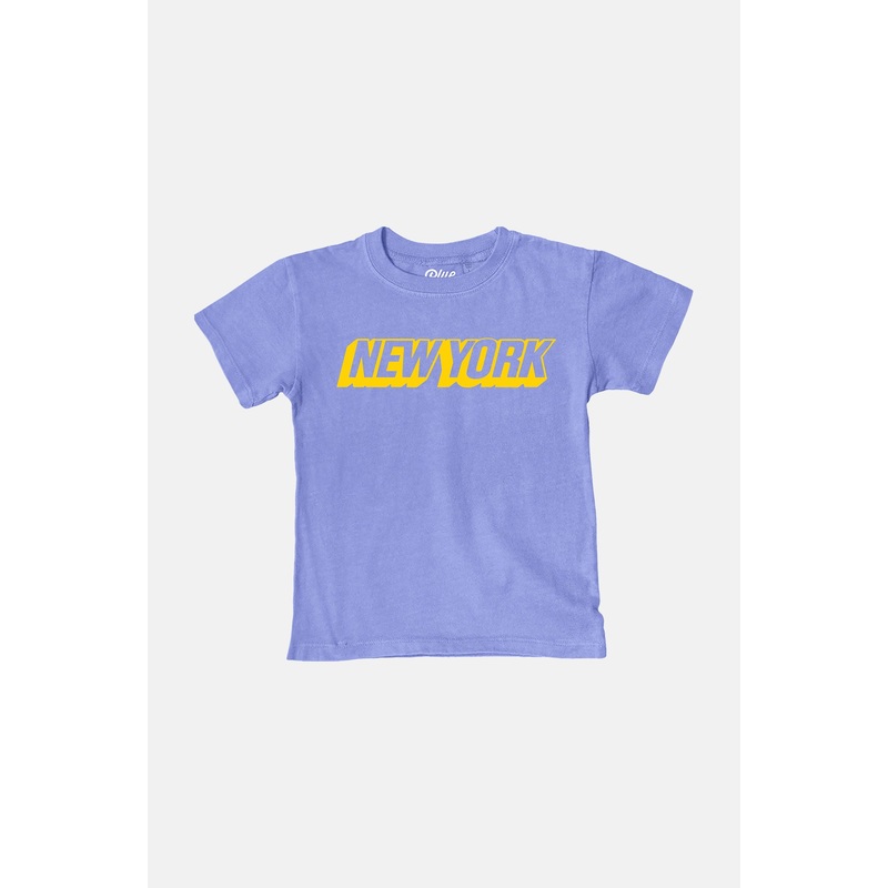 Kids New York Tee Peri/Yellow|2T|3T|4T