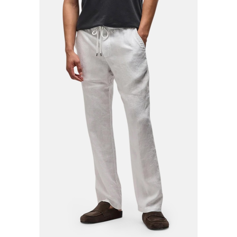 Lightweight Linen Pant French White