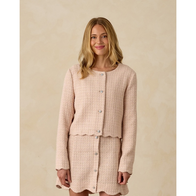 Tweed Jacket || Rose|XS|S|M|L|XL