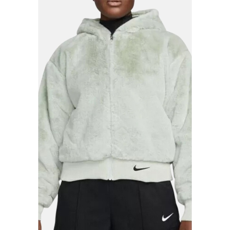Wmn Essential Faux Fur Jacket Grey Haze
