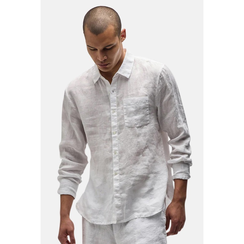 Classic Linen Shirt White|1|2|3|4|5