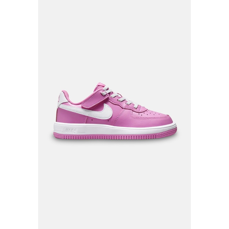 Kids Force 1 Low EasyOn Playful Pink/White